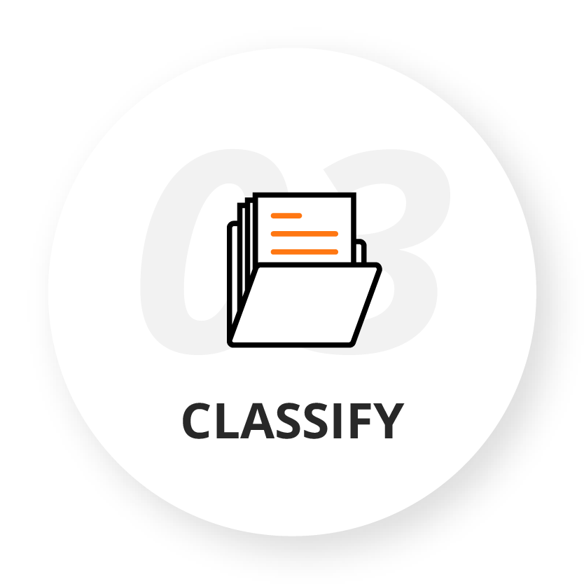 3. Classify 3. Classify